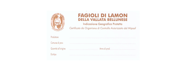 Consorzio Tutela Fagiolo di Lamon -  Origine e tracciabilità 